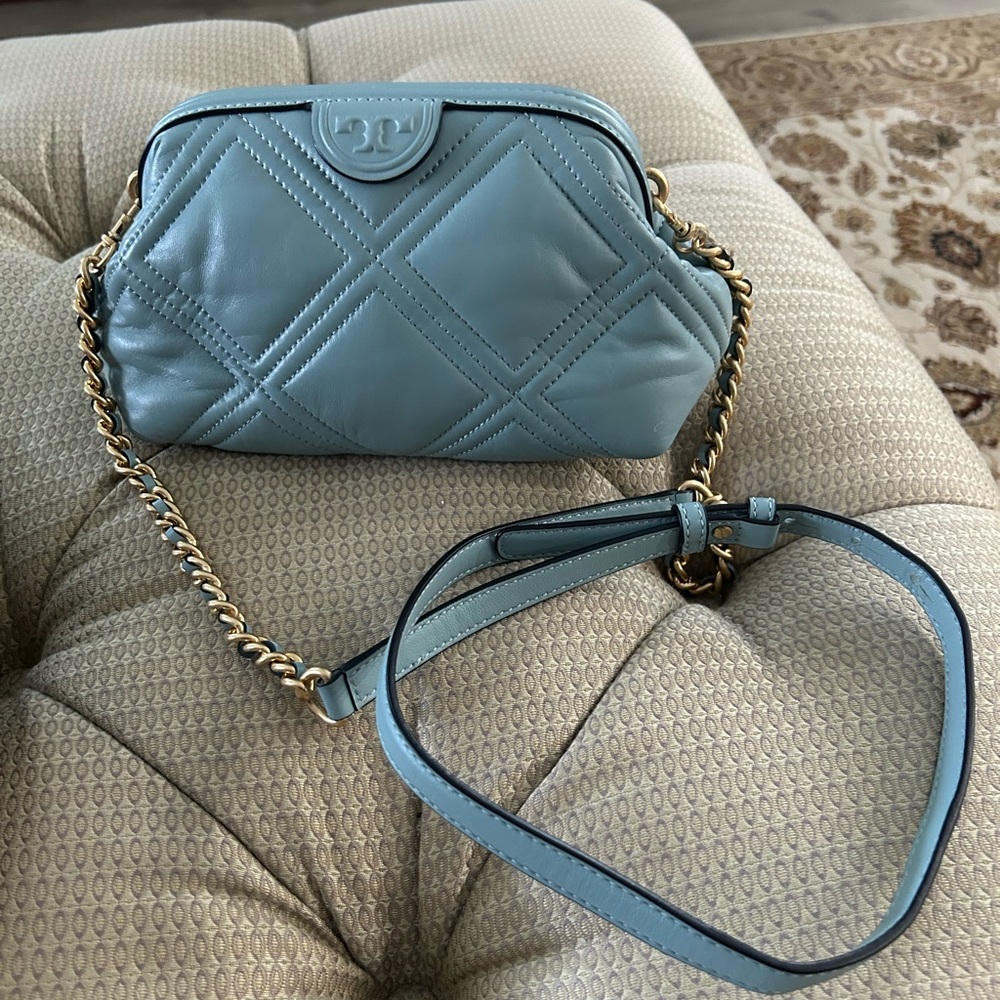 Tory Burch, Fleming Soft, Small Frame Crossbody Bag. - Picture 2 of 15